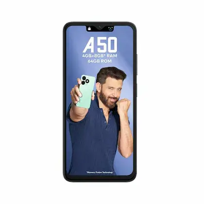 Itel A50 4G, 4GB RAM, 64GB ROM, Misty Black, Smartphone