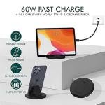 EASYSHOP Multifunctional Data Cable Conversion Head Portable Storage Box, Multi-Type Charging Line Convertor USB Type C Adapter (Multi-Colour)