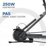 EMotorad X1 Mountain Electric Cycle with 7.65Ah Removable Battery, 27.5” Wheel Size, Front Suspension, 250W BLDC Motor, Quick Acceleration, 90% Assembled (Ocean Blue)