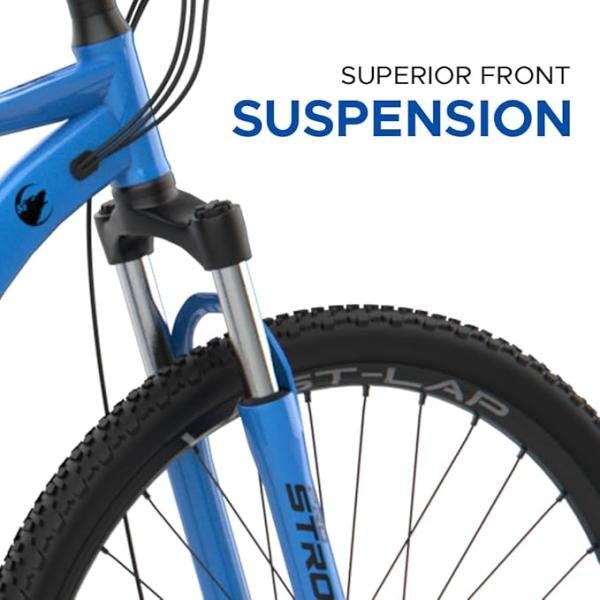 EMotorad X1 Mountain Electric Cycle with 7.65Ah Removable Battery, 27.5” Wheel Size, Front Suspension, 250W BLDC Motor, Quick Acceleration, 90% Assembled (Ocean Blue)