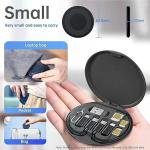 EASYSHOP Multifunctional Data Cable Conversion Head Portable Storage Box, Multi-Type Charging Line Convertor USB Type C Adapter (Multi-Colour)