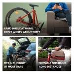 HORNBACK M1s Full Size Fully Assembled Foldable/Folding Cycle for Men & Women(20-inch Stainless Steel+Alloy Steel Frame,28-Inch Wheels,Mechanical Disk Brakes (Deep Forest Green)