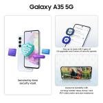 Samsung Galaxy A35 5G (Awesome Iceblue, 8GB RAM, 128GB Storage) | Premium Glass Back | 50 MP Main Camera (OIS) | Nightography | IP67 | Corning Gorilla Glass Victus+ |