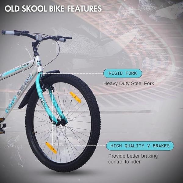 OLD SKOOL 26T cycle 26 T Mountain/Hardtail Cycle (Black/Sea Green)