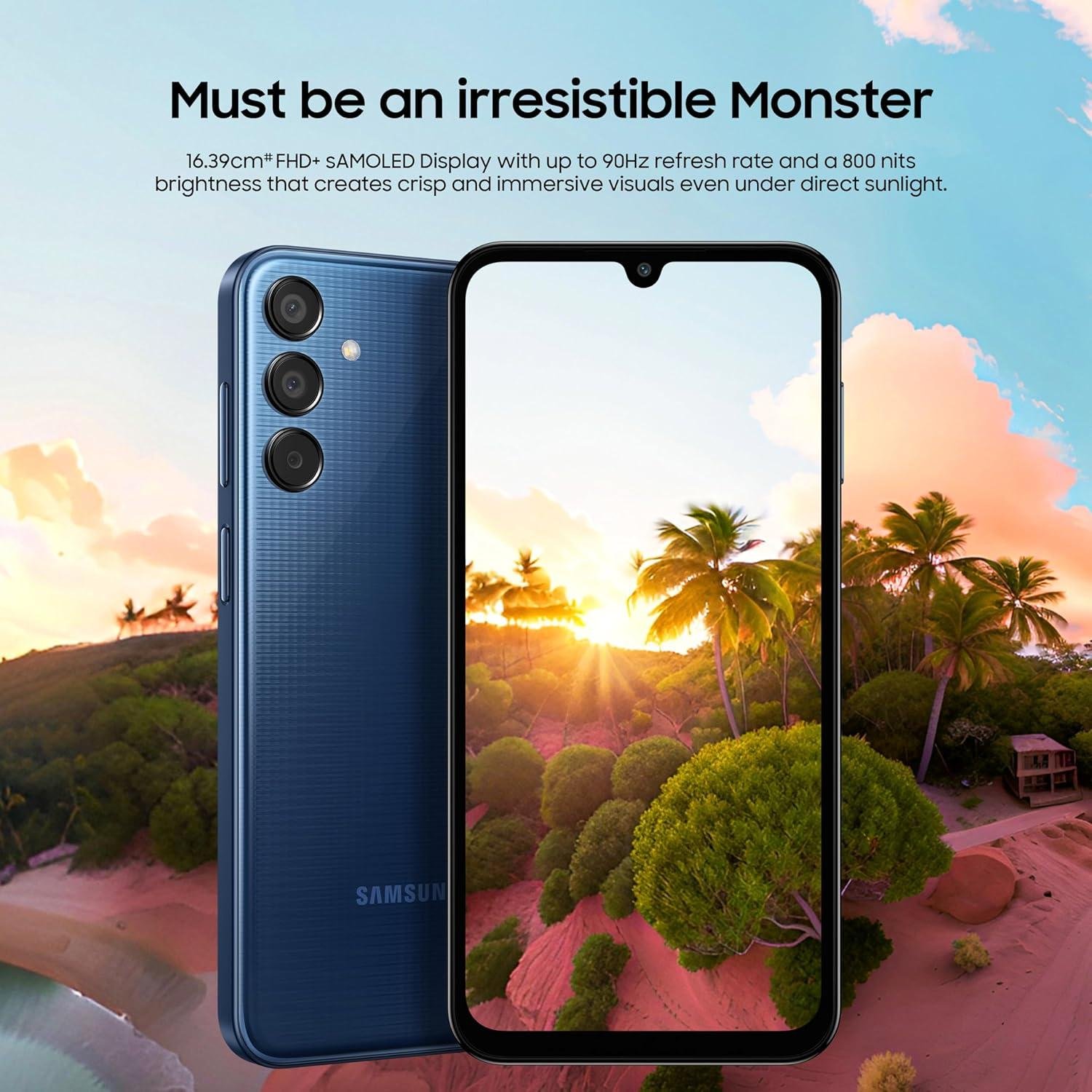 Samsung Galaxy M15 5G (Stone Grey,6GB RAM,128GB Storage)| 50MP Triple Cam| 6000mAh Battery| MediaTek Dimensity 6100+|